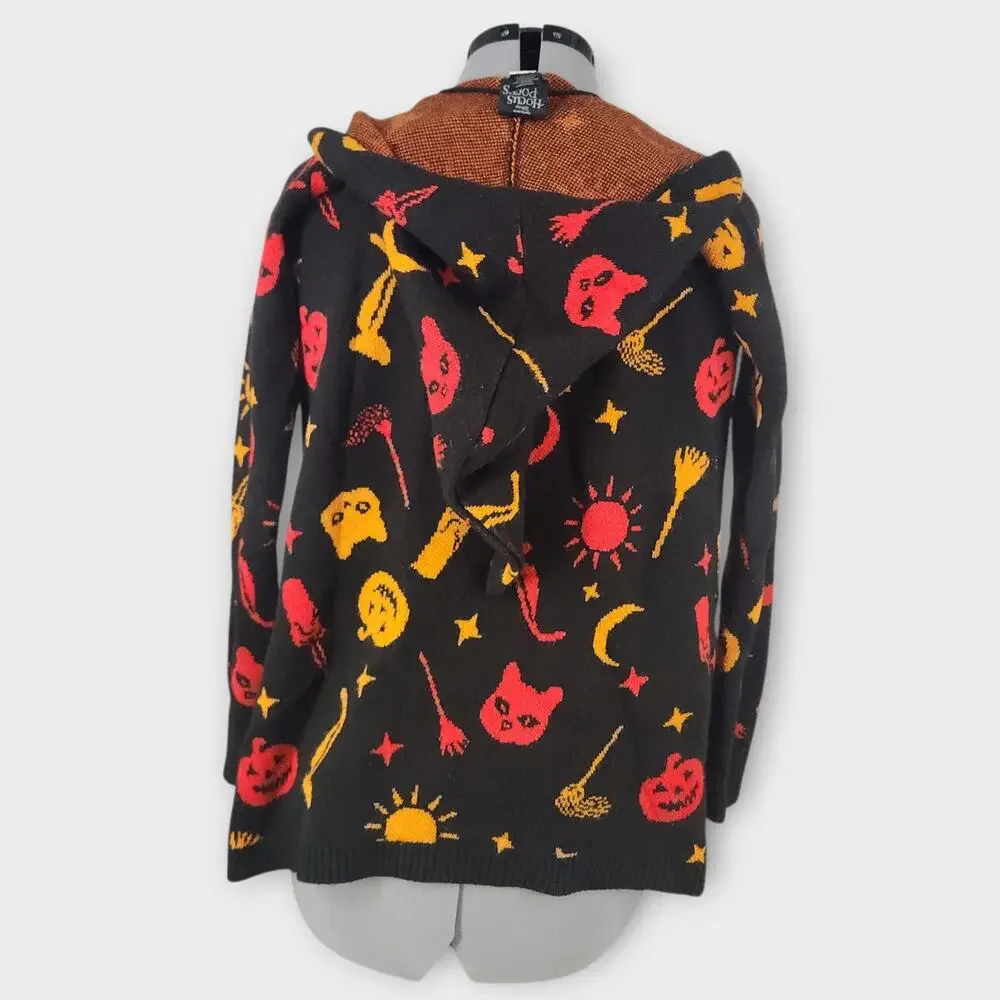 Disney HerUniverse Cardigan Womens M Hocus Pocus Dani hooded flyaway Open Front - Picture 4 of 8